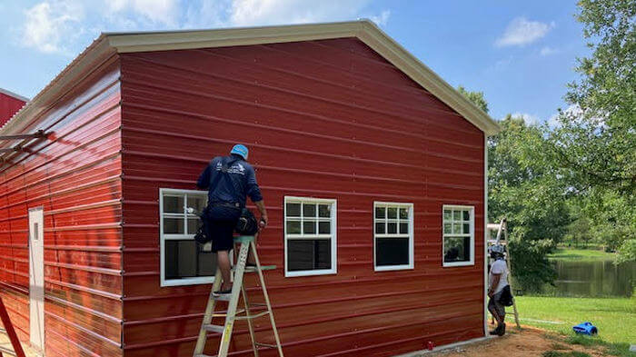 Photo of a Metal Barndominium