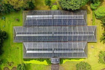 Photo of a Metal Greenhouse