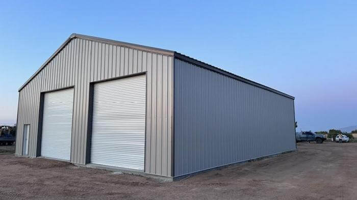 Photo of a Metal Garage