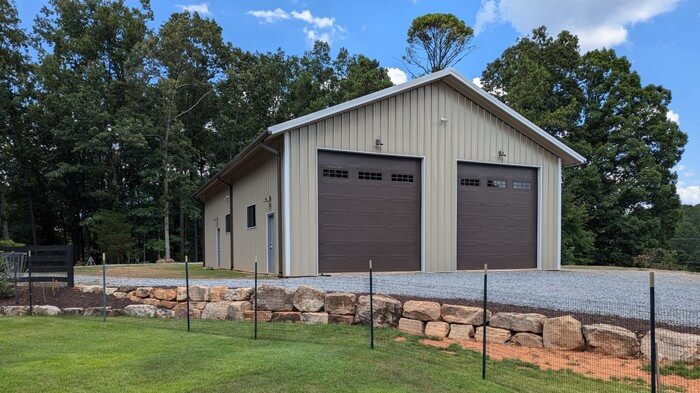 Photo of a Metal Garage