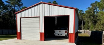 Photo of a Metal Garage