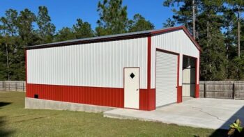 Photo of a Metal Garage