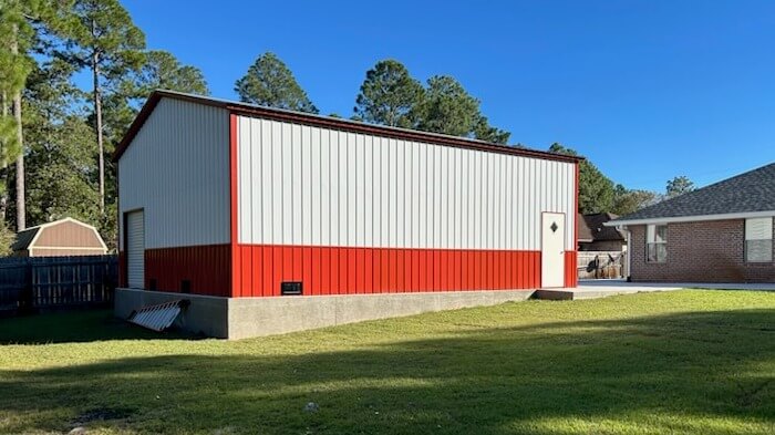 Photo of a Metal Garage