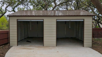 Photo of a Metal Garage