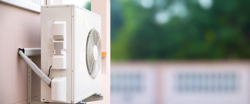 External split wall type of home air conditioning compressor