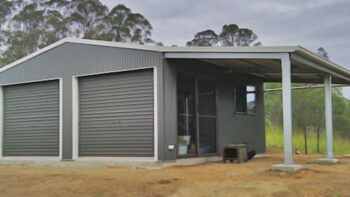 Photo of Metal Buildings with Lean-To