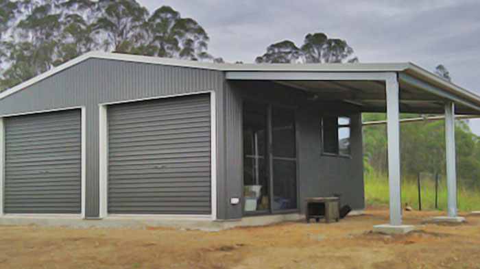 Photo of Metal Buildings with Lean-To
