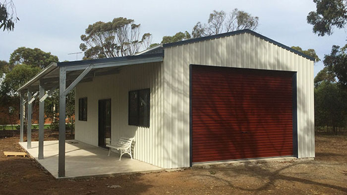 Photo of Metal Buildings with Lean-To