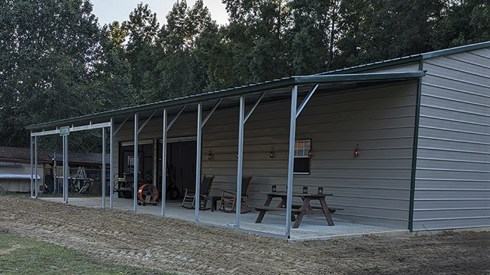 Photo of Metal Buildings with Lean-To