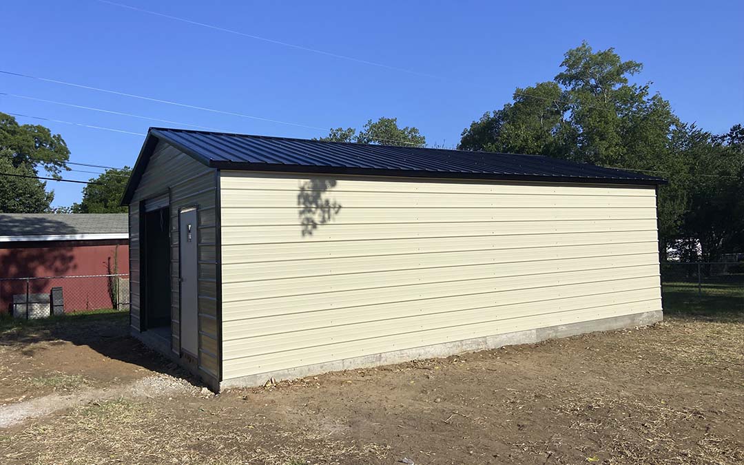 20x30x12 Vertical Roof Metal Garage