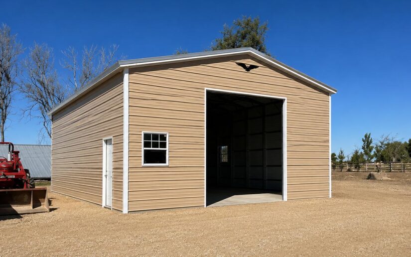 22x30x9 Vertical Roof Garage
