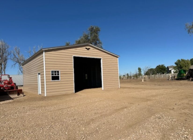22x30x9 Vertical Roof Garage
