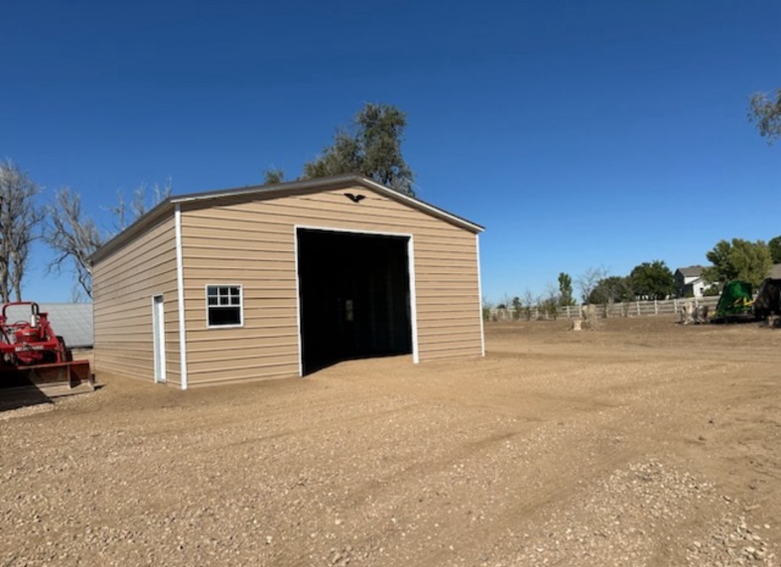 22x30x9 Vertical Roof Garage