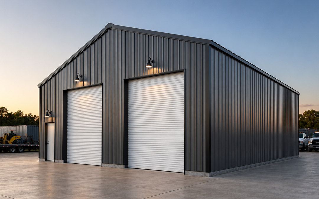 28x35x10 Steel Garage Building