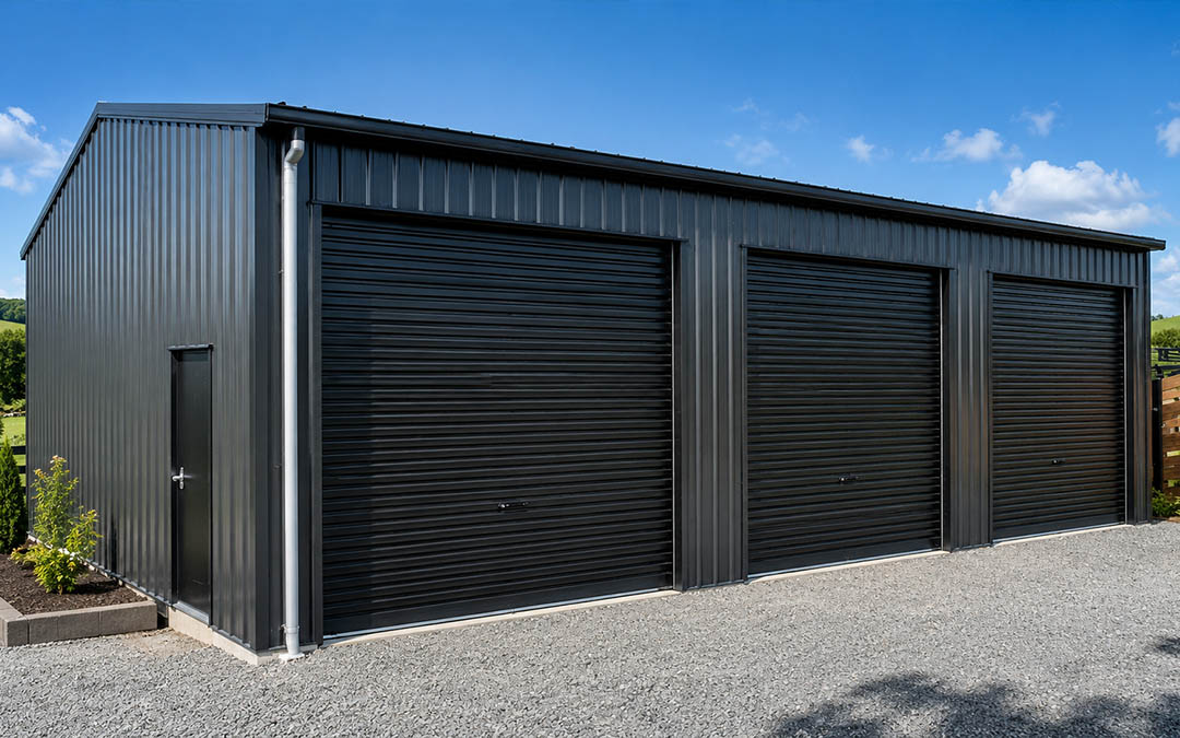 28x35x12 Side Entry Garage Building