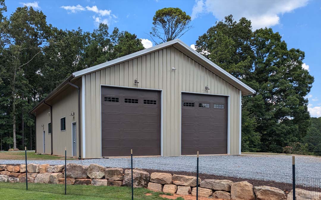 28x40x10 Side Entry Steel Garage