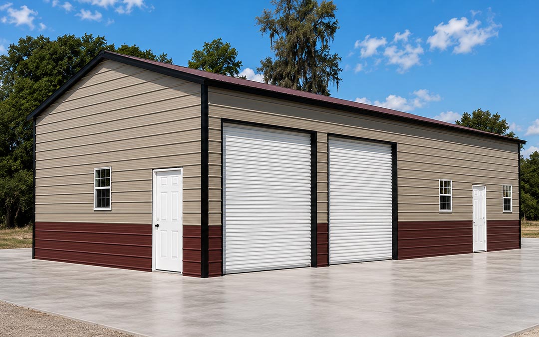 28x40x10 Side Entry Steel Garage