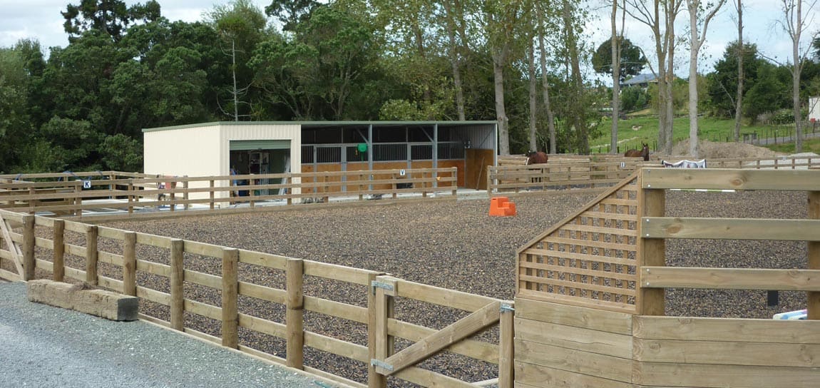 10x30 Three-Stall Horse Barn