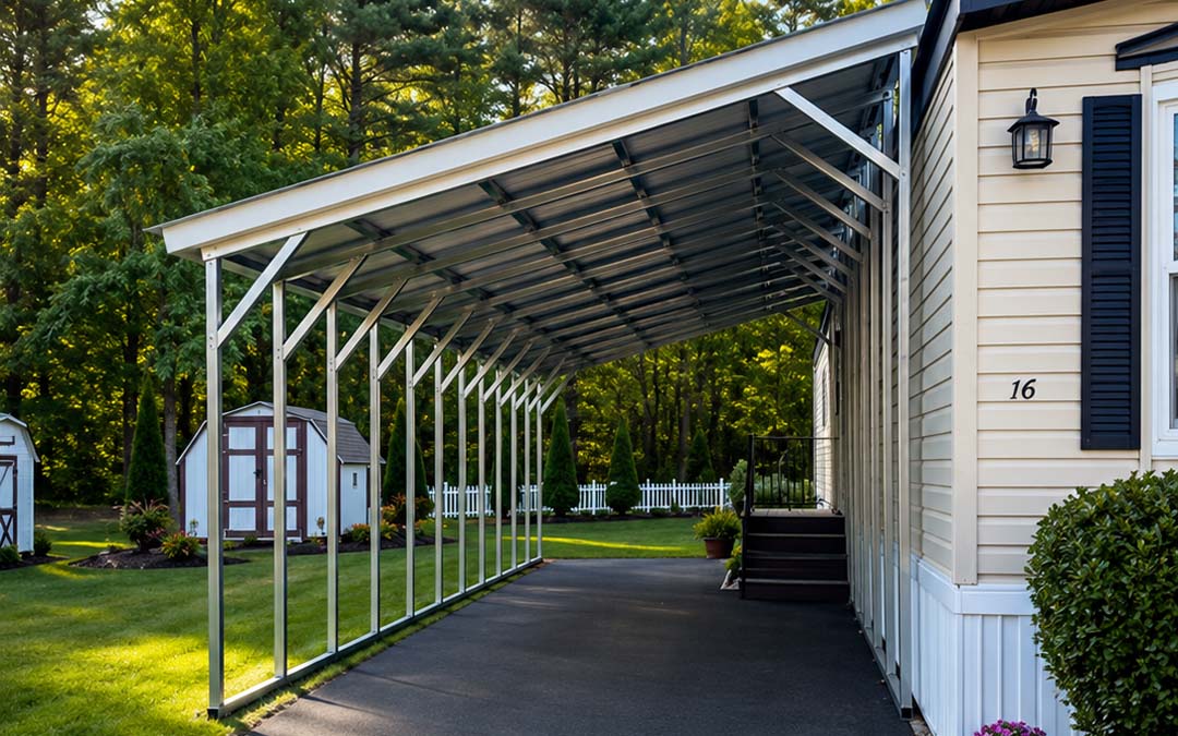 12x30 Regular Roof RV Carport