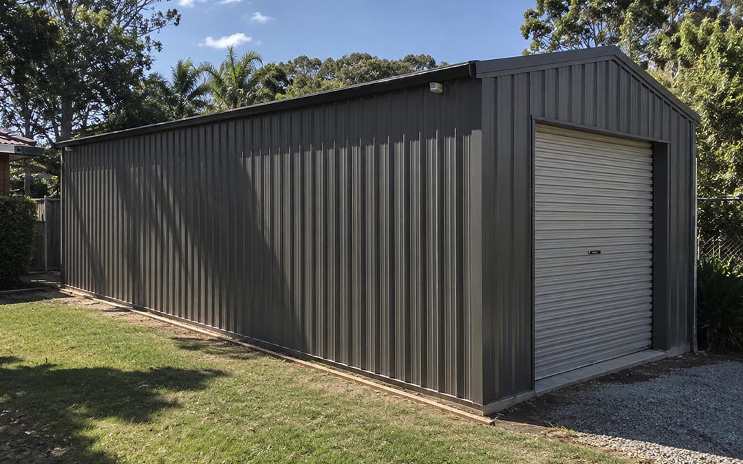 18x20x10 One Car Metal Shed