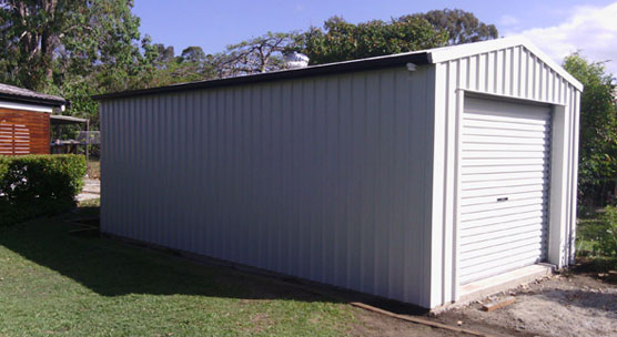18x20x10 One Car Metal Shed