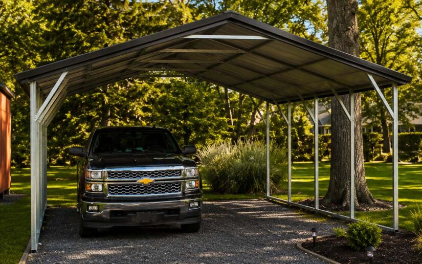 20x20x7 Two Car Carport