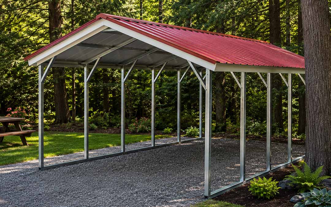 20x21 Side Entry Carport