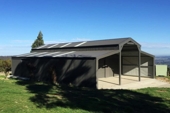 20x30x12 Vertical Step-Down Barn