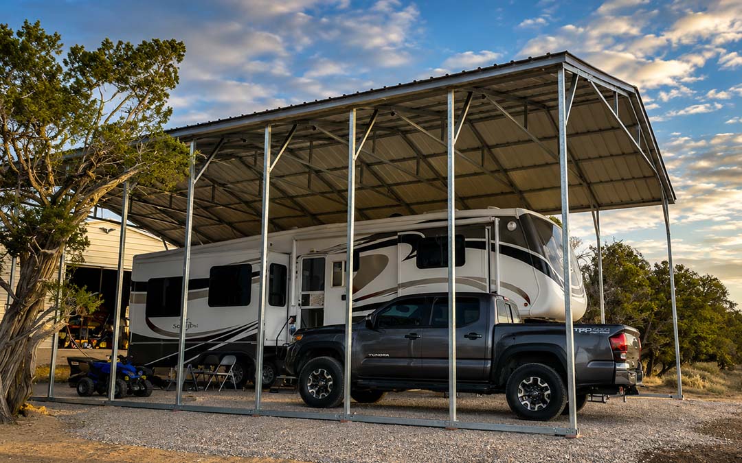 20x30x7 Two Car Carport