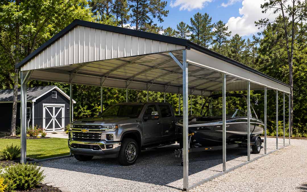 20×40 Vertical Roof Metal Carport