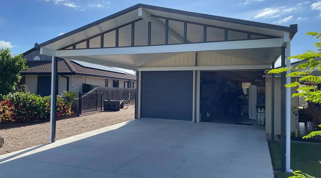 22x35 Two Car Carport