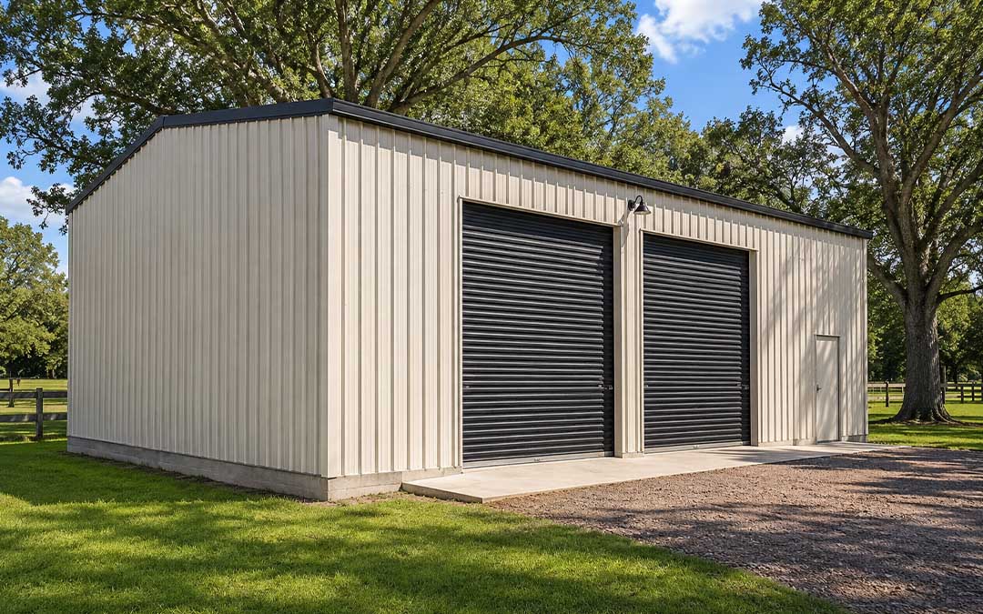 24x30x10 Two Car Shed