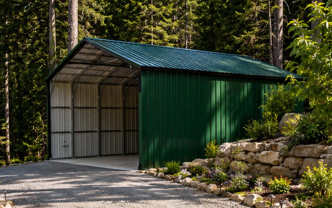 24x31 Three Car Carport
