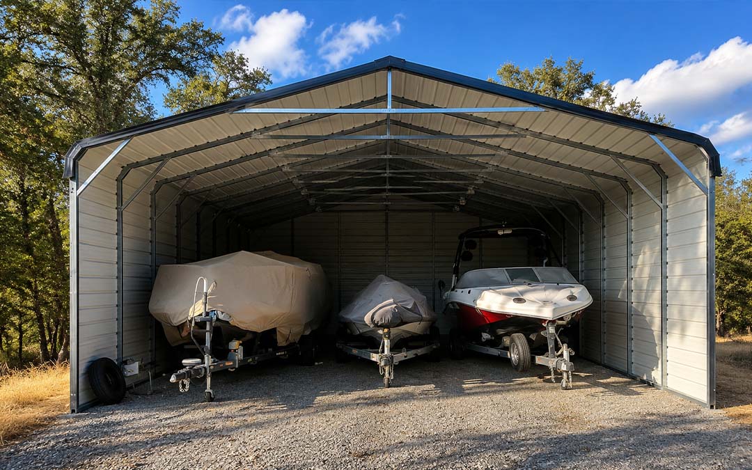 24x40 Vertical Roof Metal Carport