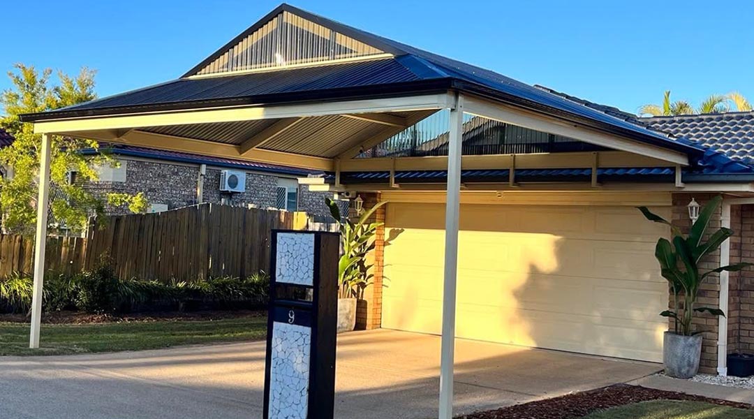 24x40 Vertical Roof Metal Carport