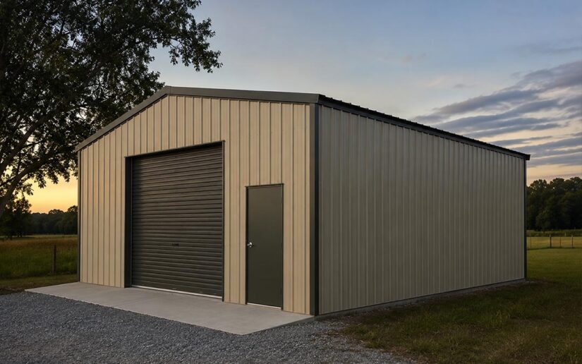 24x40x10 Metal Shed