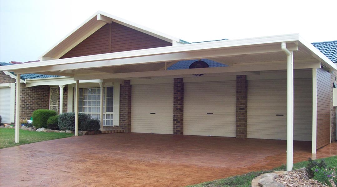 26x26x8 Three Car Carport