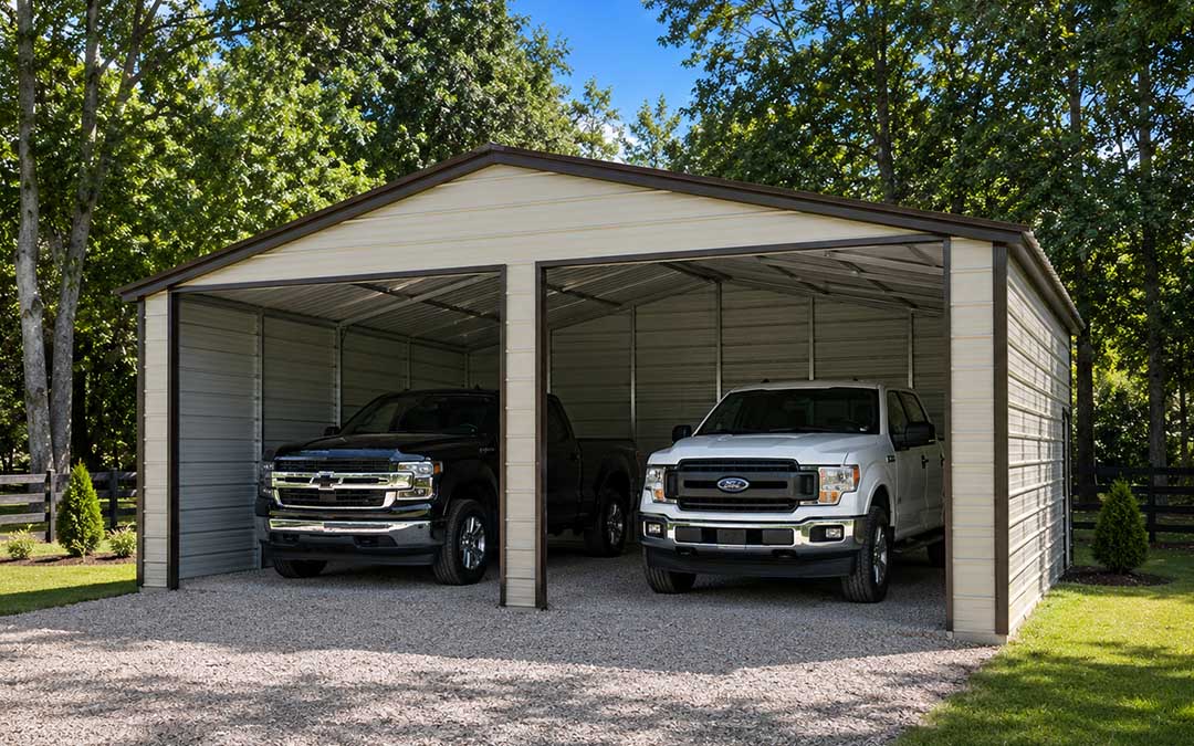 26x30x10 Double Carport
