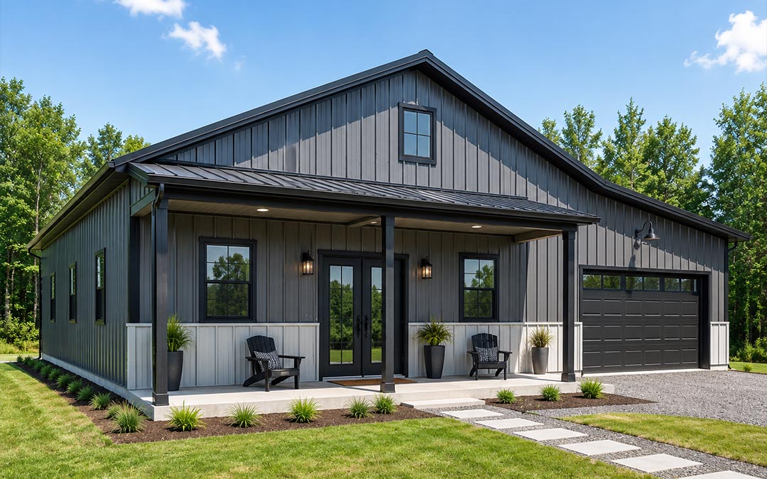 30x40 Modern Steel Barndominium