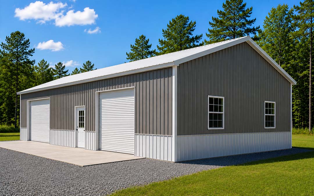 30x50 Side-Entry Metal Workshop