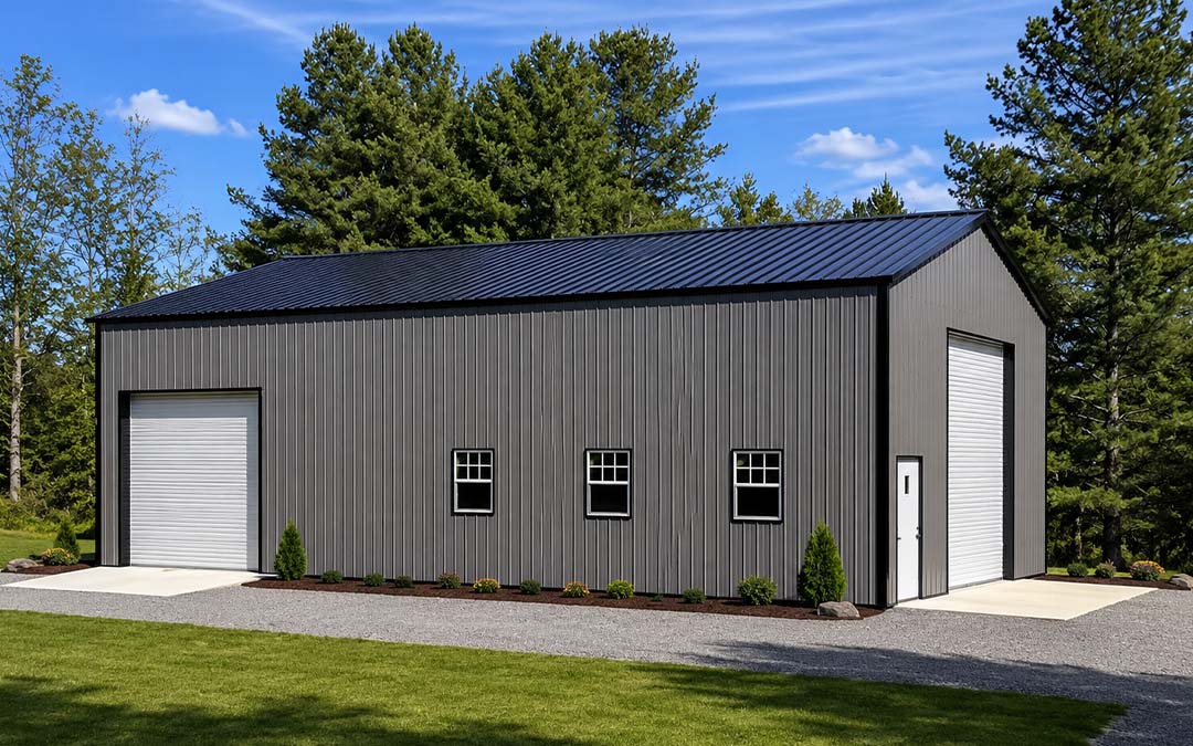 30x60 Vertical Roof Metal Workshop