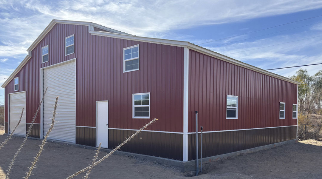 36x26x12 Red Barn Building