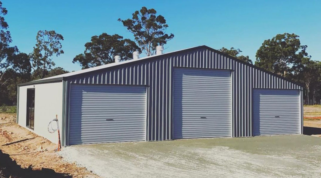 40x40 All-Purpose Metal Shed with Side Entry