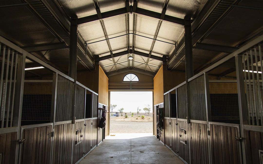 40x56 Center-Aisle Stable Barn