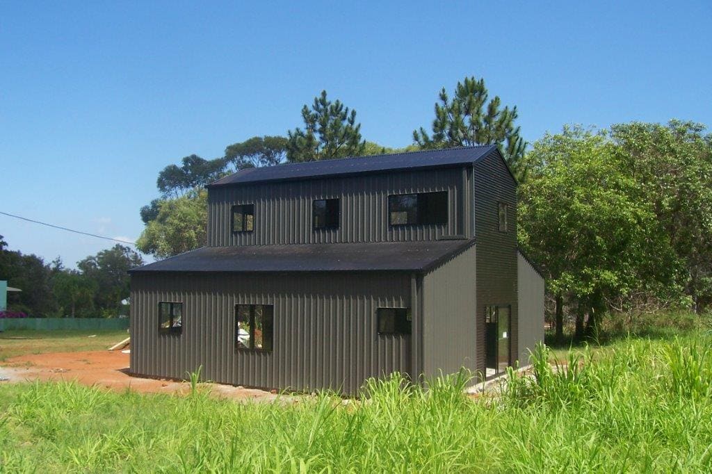 40x60 Two-Story Barndominium with Large Shop