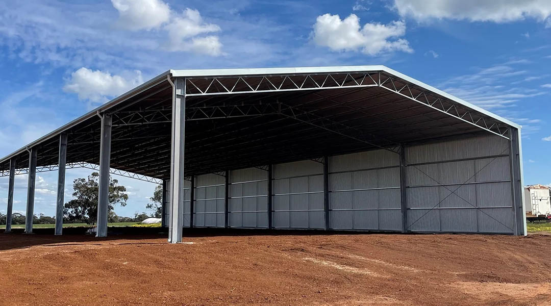 40x80 High-Volume Steel Hay Barn