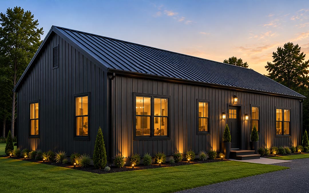 60x60 Contemporary Steel Barndominium