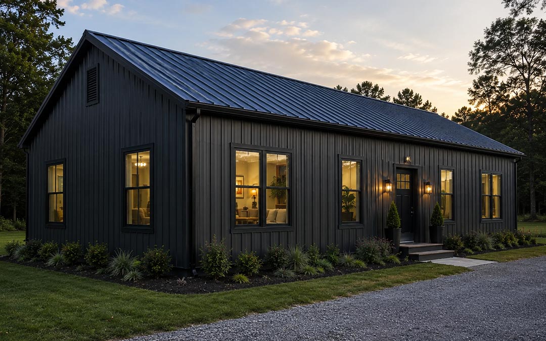 60x60 Contemporary Steel Barndominium