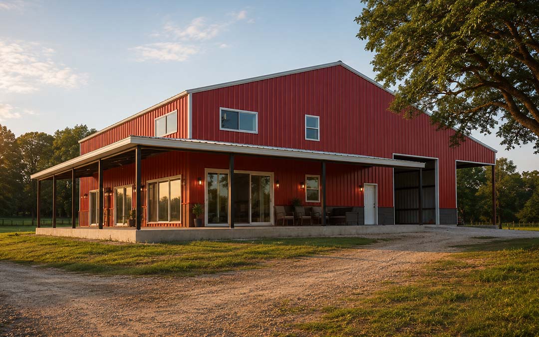 60x70 Luxury Steel Barndominium
