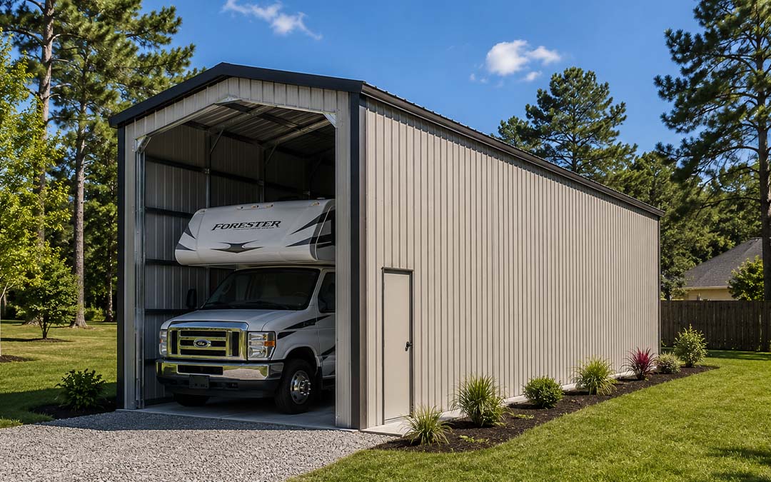 14x36 Extended RV Garage